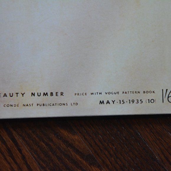 Vintage VOGUE February 15, 1935 cover block mounted poster print - Picture 3 of 7